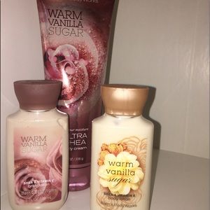 3 bottles of Bath & Body Works, Warm Vanilla Sugar